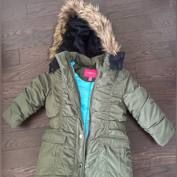 London fog winter jacket like new size 5-6 - Picture 2 of 2